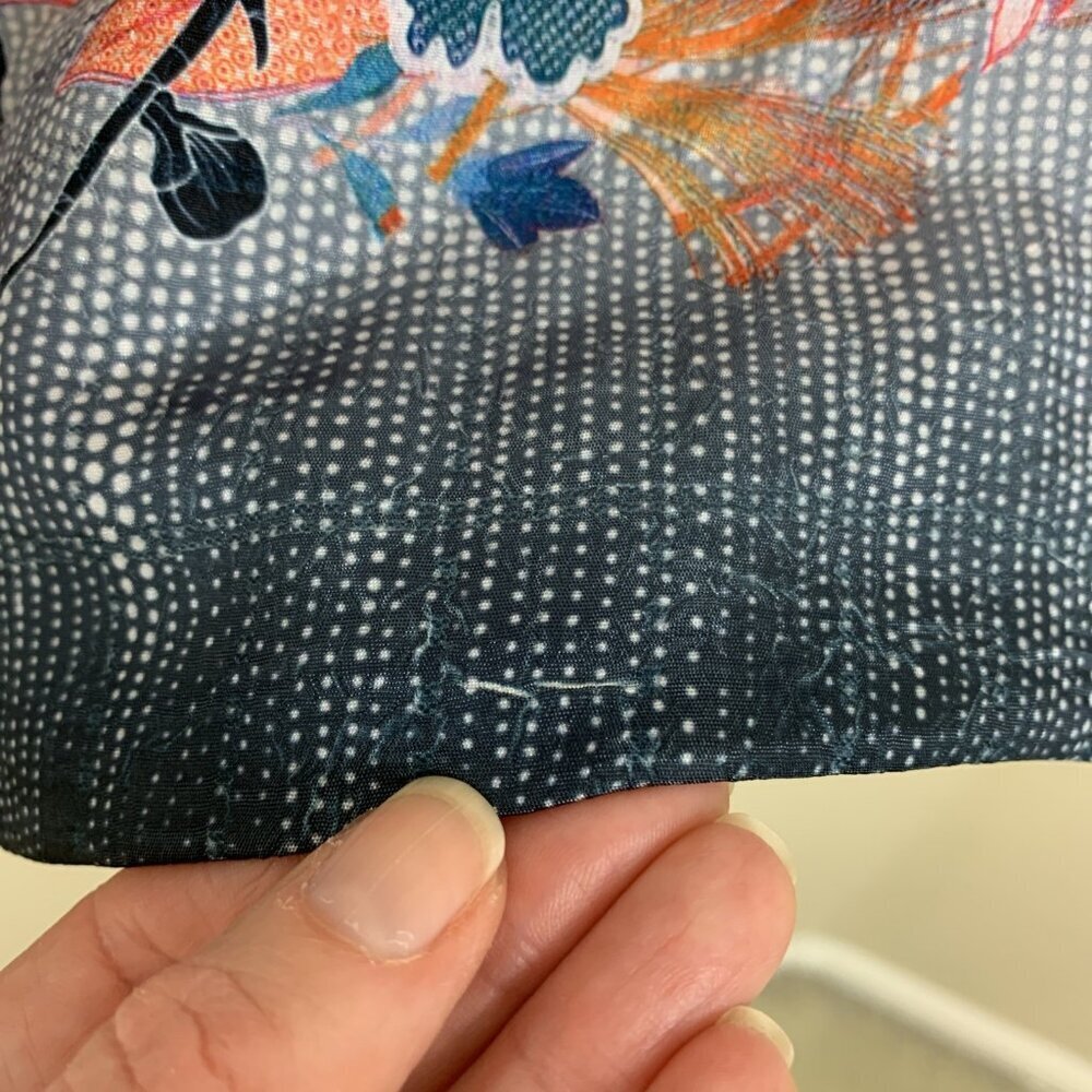 IC By Connie K Womens S Kimono Cardigan Floral Artsy Tie Asian Jacket Tunic Top - Picture 9 of 13